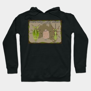 Leaf insect Phyllium monteithi poster Hoodie